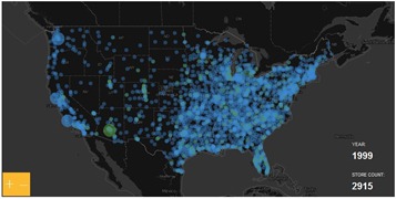 growth of walmart and sam